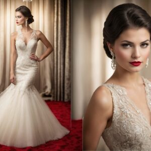 Vestido de novia al estilo Old Hollywood